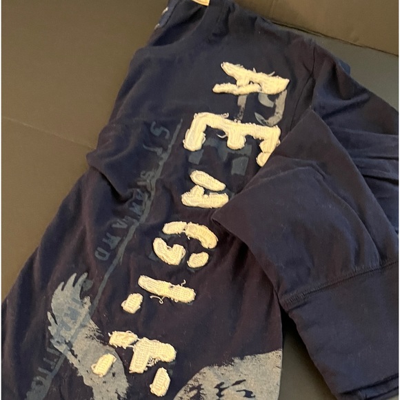 American Eagle Outfitters Crew Neck Long Sleeve Navy Blue Sweater. - Picture 10 of 10